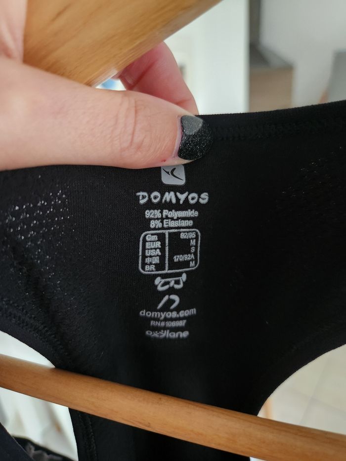Débardeur noir DOMYOS. - photo numéro 3