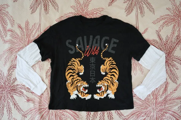 T-Shirt Manches Longues Savage Tigres