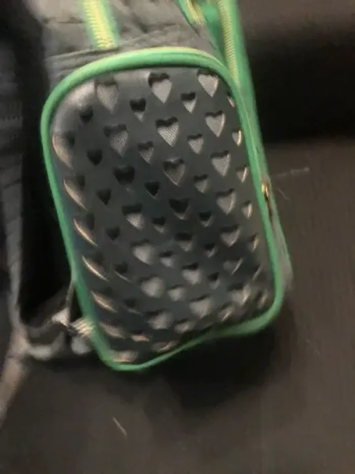 Cartable fille santoro vert et gris - photo numéro 3