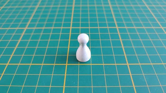Pion blanc Madame leblanc pièce détachée jeu de société Super Cluedo Parker #B43