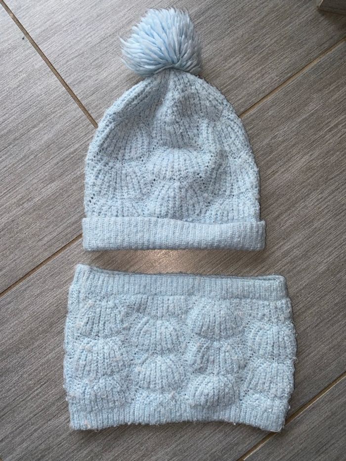 Bonnet et snood fille okaidi