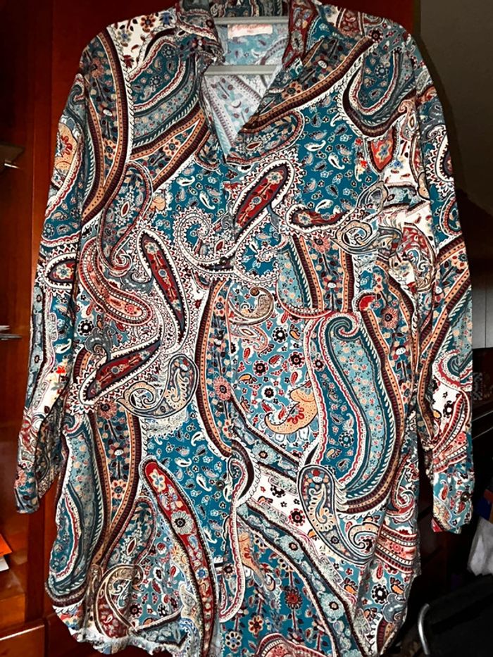 Chemisier/tunique imprimé multicolore 38-40 April Vintage
