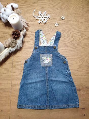 Robe en jean intérieur fleuri 🌸