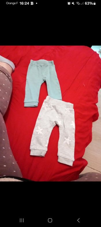 Lot pantalon taille 1 mois 