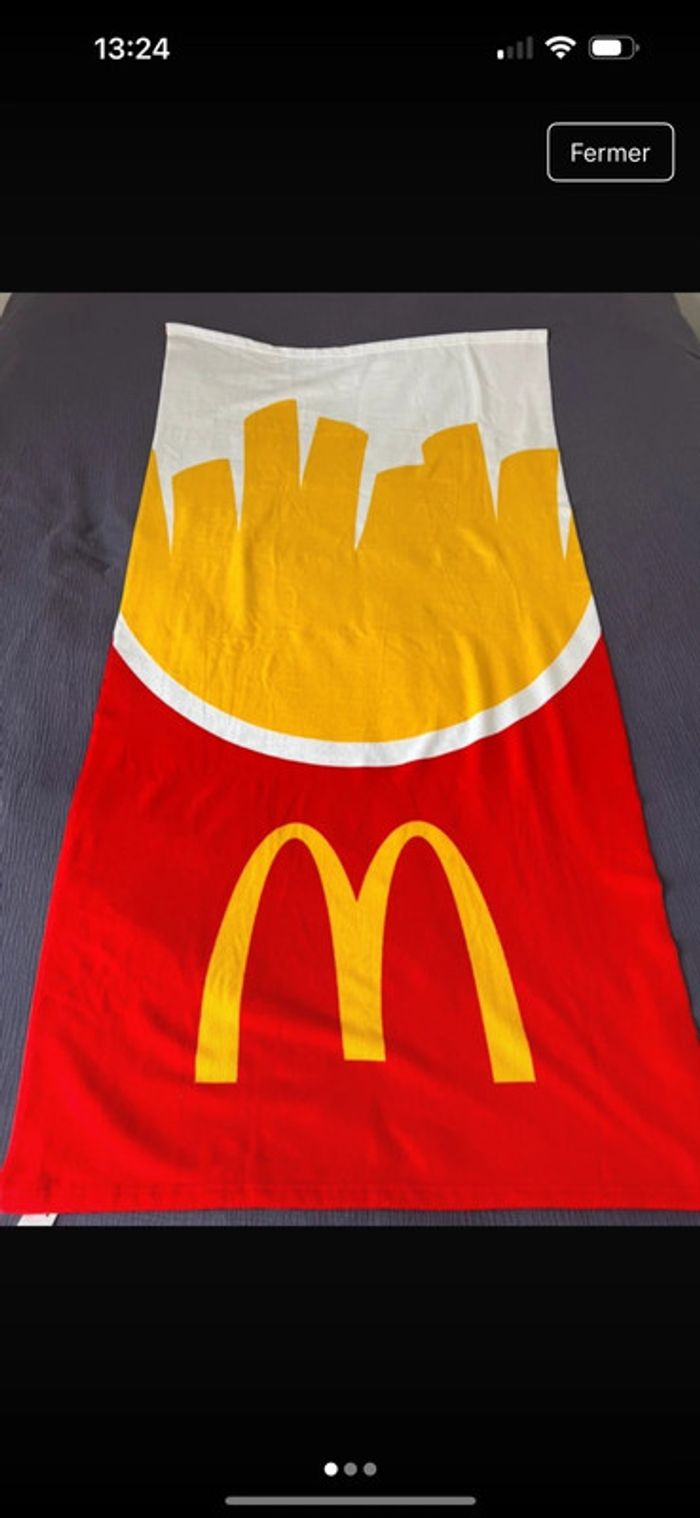 Lot 6 serviettes de plage McDonald’s - photo numéro 3