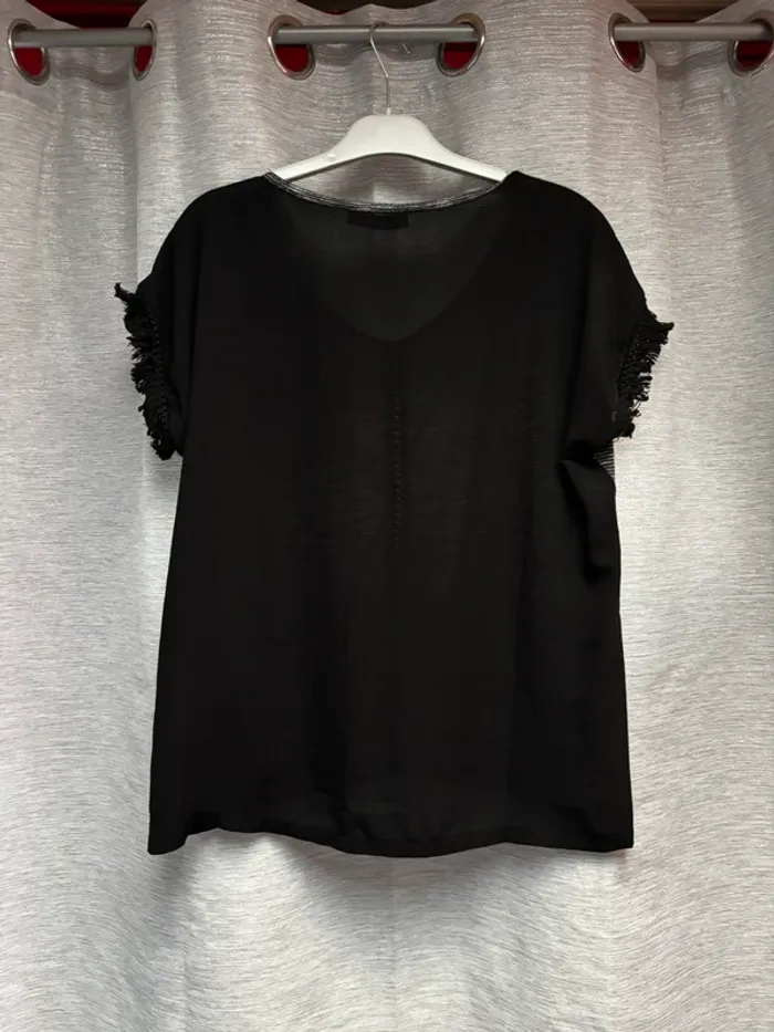 Tee-shirts femme, t-shirt léger, haut été noir, tshirt Teddy Smith taille 1 - photo numéro 4