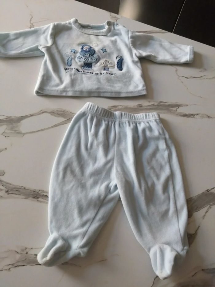 Pyjama bébé garçon et fille deux pièces grenouillère 6 mois