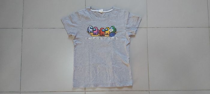 Tshirt manche courte motif Among us 160cm