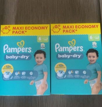 2 cartons pampers taille 6