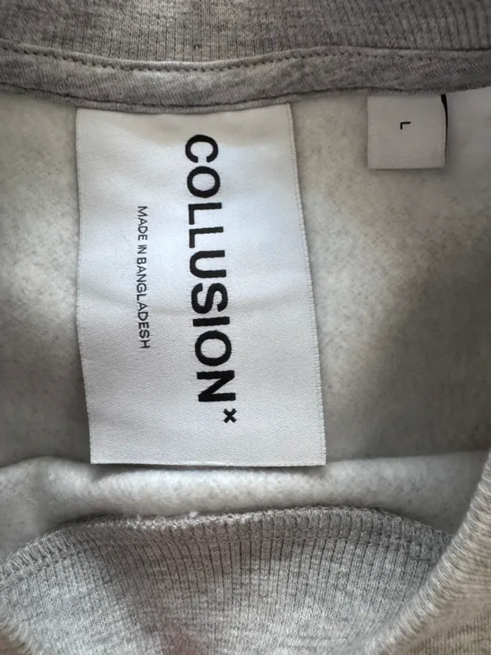 Pull Collusion – ASOS – Gris – Taille L – Oversize tendance - photo numéro 4