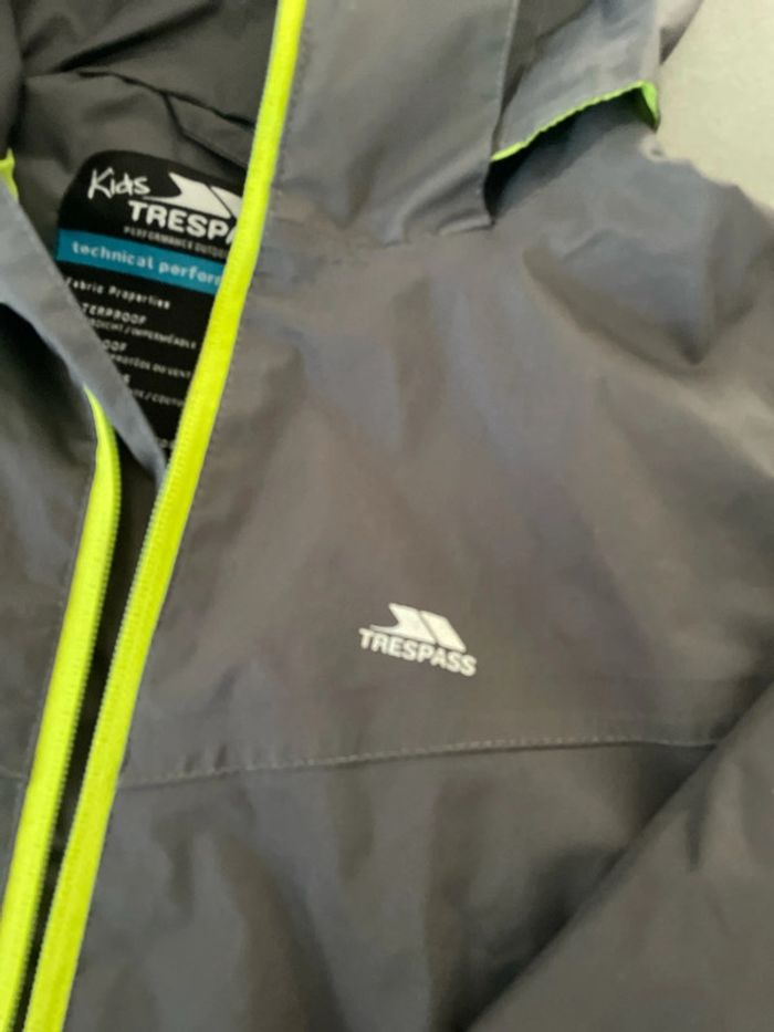 Trespass kids kaway parka pluie enfant 9 10 ans - photo numéro 6
