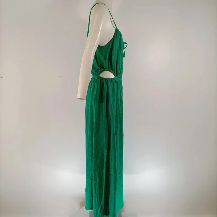 Robe longue verte ajourée dos - CMT Atelier - taille 38 - A128 - photo numéro 5