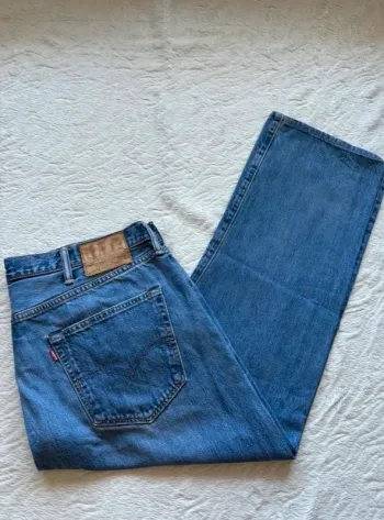 Jean Levi’s 501 bleu homme coupe relaxed droite ample taille W38 48 XL
