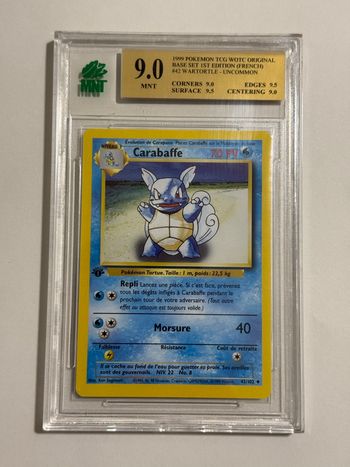 Carte Pokemon Carabaffe 42/102 set de base Wizards Edition 1 MNT 9