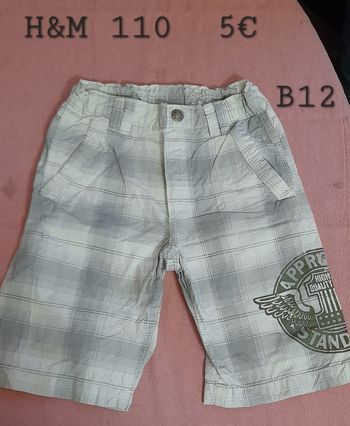 Bermuda taille 110