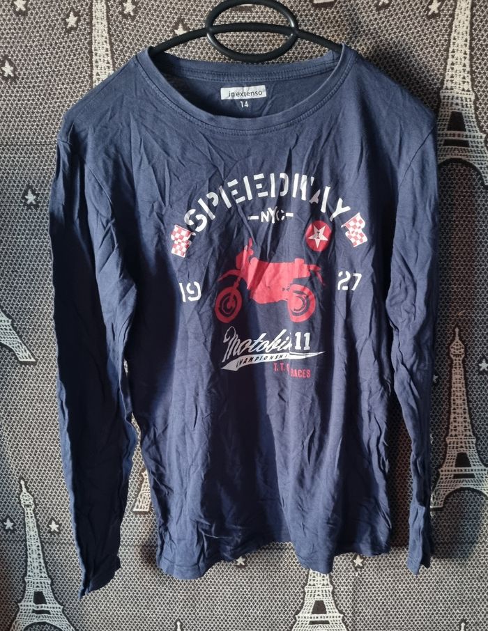 T-shirt manches longues imprimée 14ans