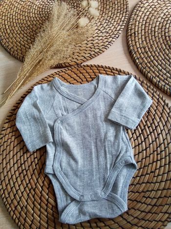Body gris manches longues Tex taille naissance 