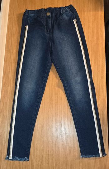 Jean bandes argentées 10 ans