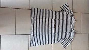 Tee rayé marine et blanc kiabi taille m