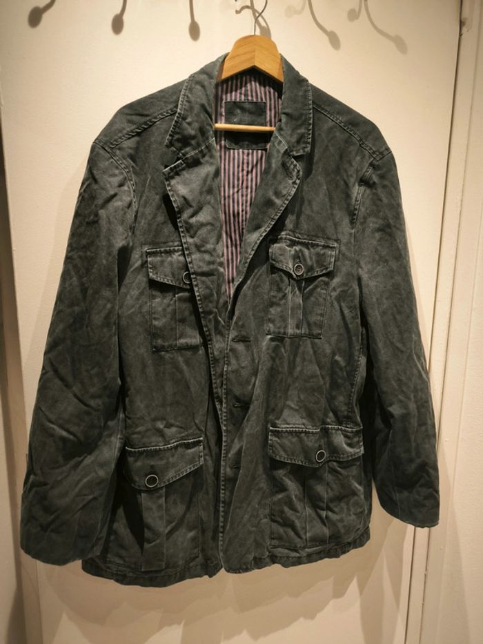 Veste bleu/gris foncé