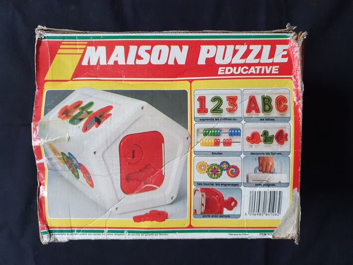 Ancien Jouet d'éveil Maison puzzle éducative Année 80/90 vintage - photo numéro 10