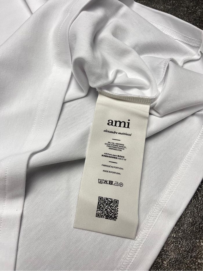 T-shirt blanc ami de cœur en coton biologique. - photo numéro 9