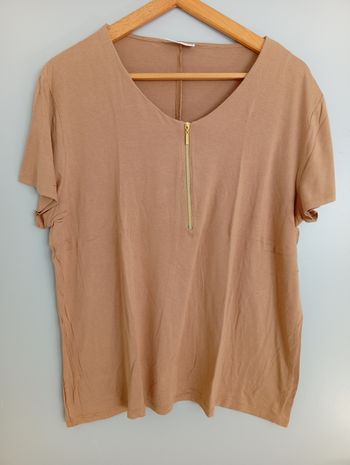 T-shirt marron clair t48/50