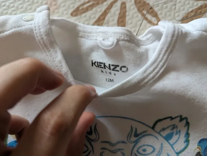 T-shirt manches courtes Kenzo Paris 12 mois - photo numéro 3