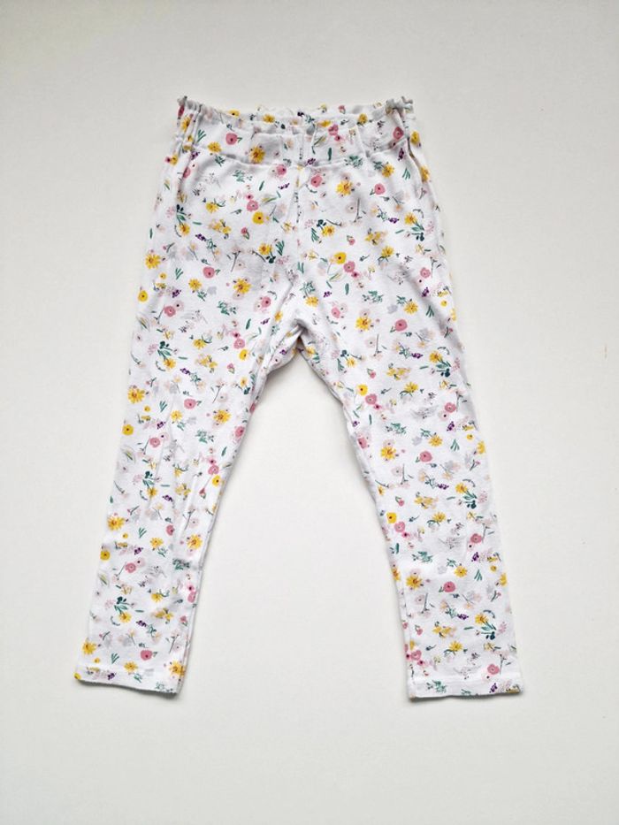 Petit Bateau - Ensemble gilet / cardigan longues manches + pantalon fleuri (3 ans) - photo numéro 7