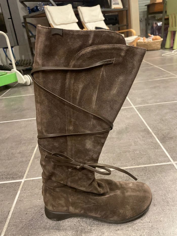 Bottes camper 38 en daim - photo numéro 2