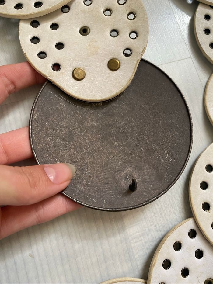Ceinture à disque blanche vintage - photo numéro 6