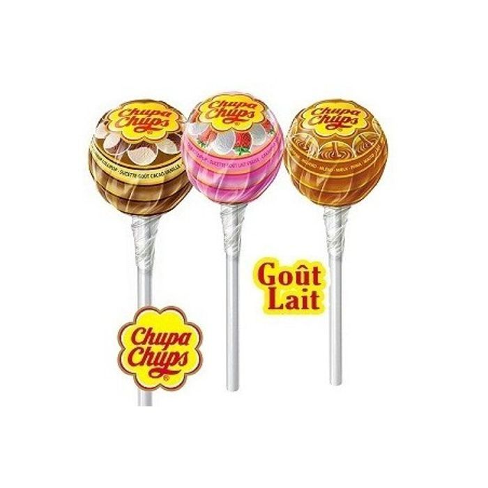 Lot de 4 sucettes chupa chup au lait