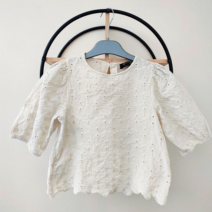 10 ans blouse été monoprix broderie anglaise
