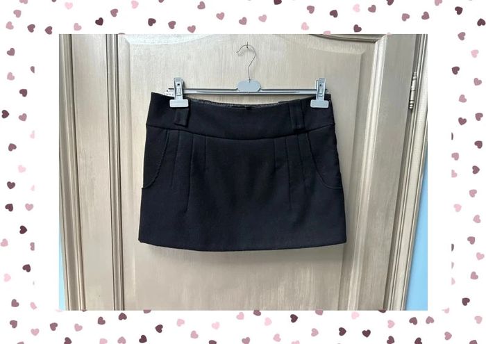 Mini jupe en laine benetton 46 noir