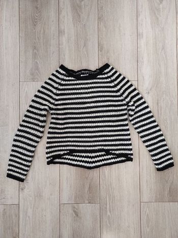 Pull rayé Suiteblanco noir et blanc