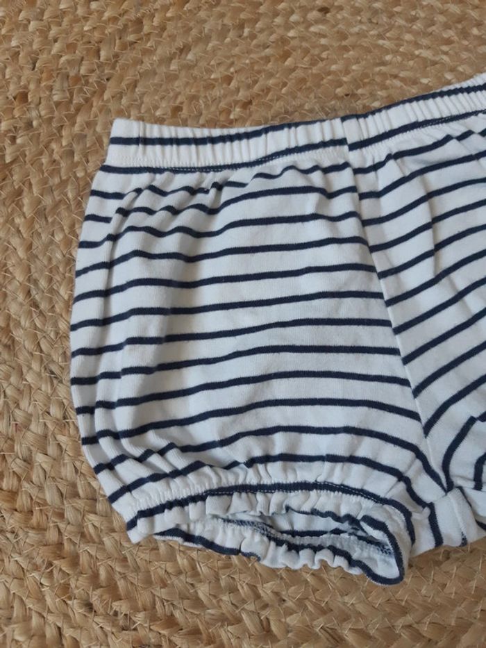 Short bloomer rayé La Redoute 18 mois - photo numéro 3