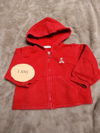 Gilet zipé 12 mois