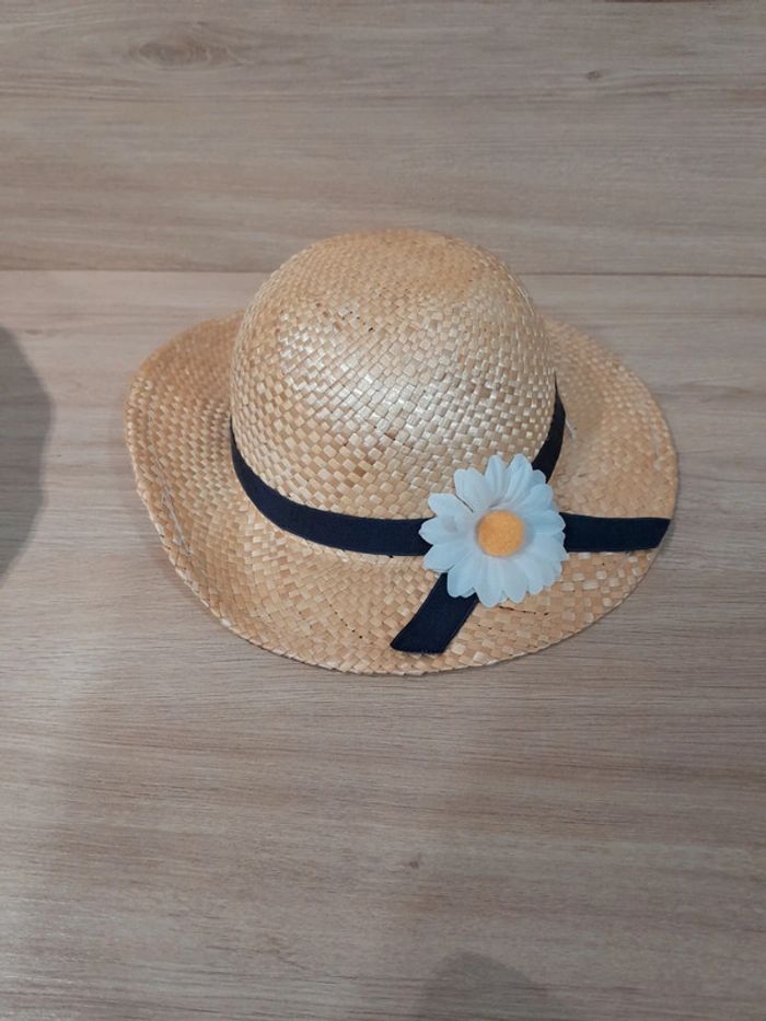 Chapeau paille fille 5-8A
