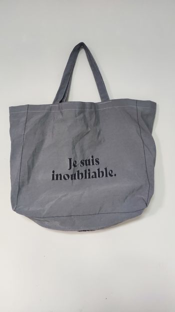 Sac fourre tout en toile brodé
