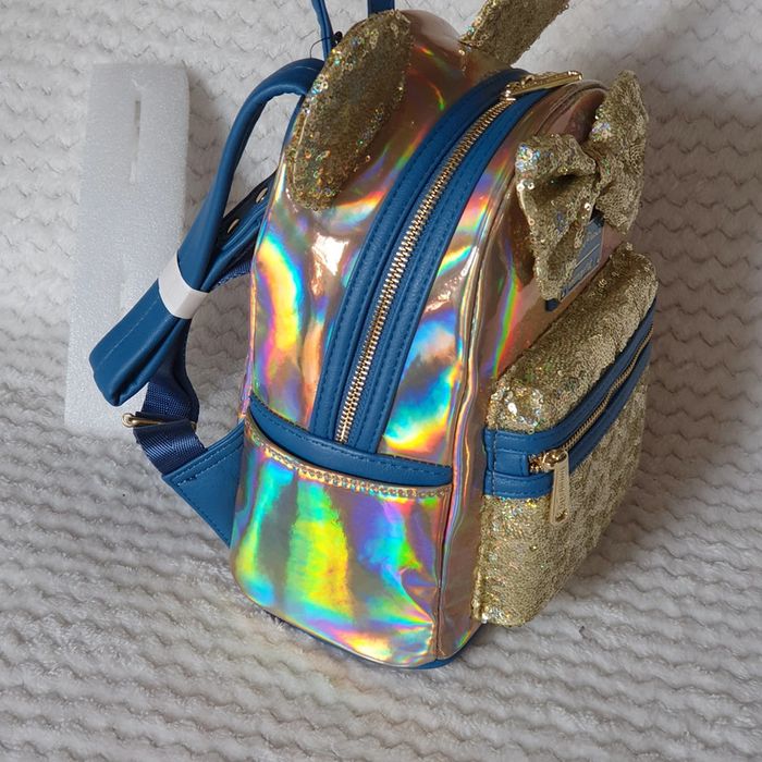 Mini sac à dos Walt Disney World 50th Anniversary scintillant iridesant loungefly - photo numéro 6