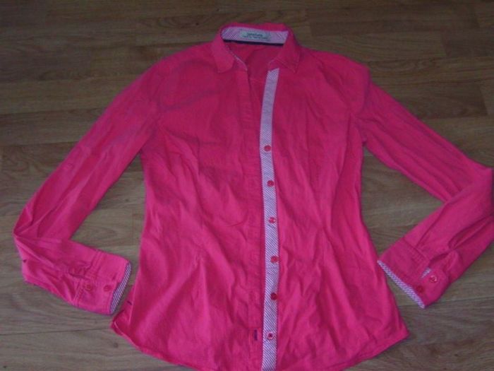 Chemise CACHE CACHE framboise fuchsia taille 36 TBE
