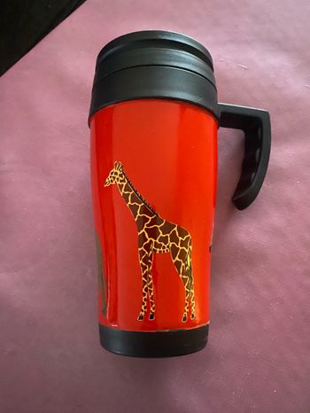Tasse Thermos rouge jungle