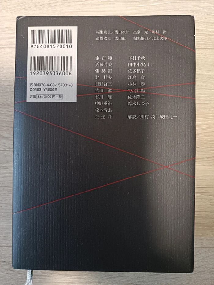 Livre en japonais 朝鮮戦争 (コレクション 戦争×文学)
Jiro Asada, Hikaru Okuizumi, Minato Kawamura, Sokupomu Kimu - photo numéro 2