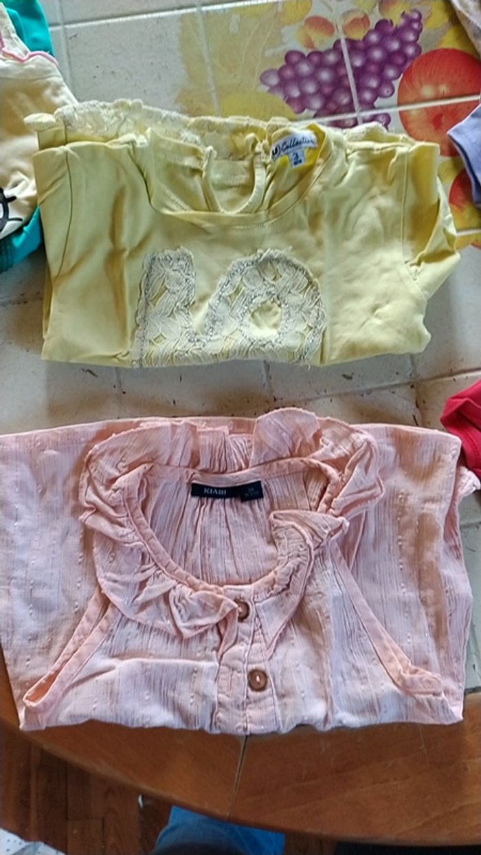 Lot 9 t-shirt MC 3 ans - photo numéro 2