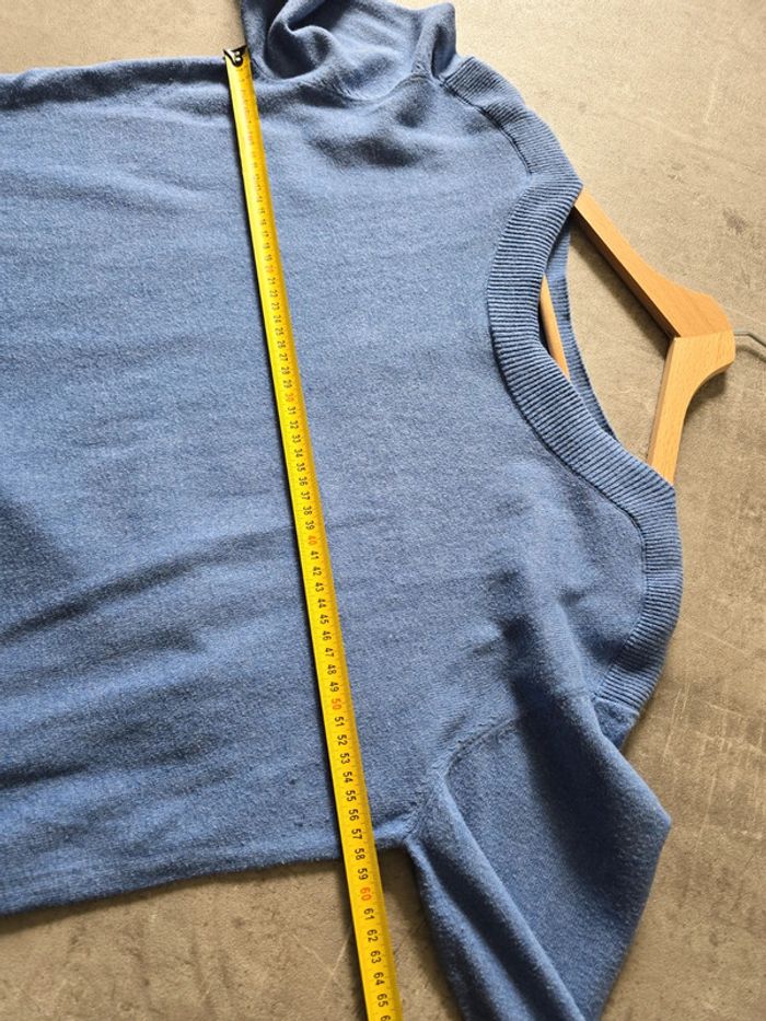 Pull col bateau L.L.Bean bleu pastel en maille douce femme taille XL - photo numéro 9