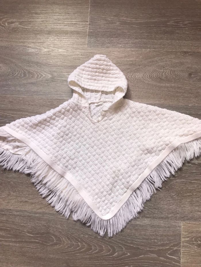 Poncho blanc
