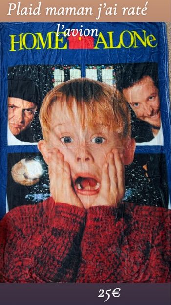 Plaid/ couverture maman j’ai raté l’avion