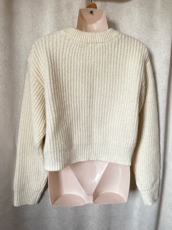 Pull laine côtes anglaises écru 16 ans Gémo