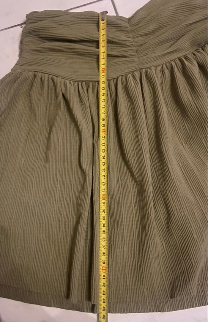 Jupe-short »Cache-Cache »vert kaki - photo numéro 6