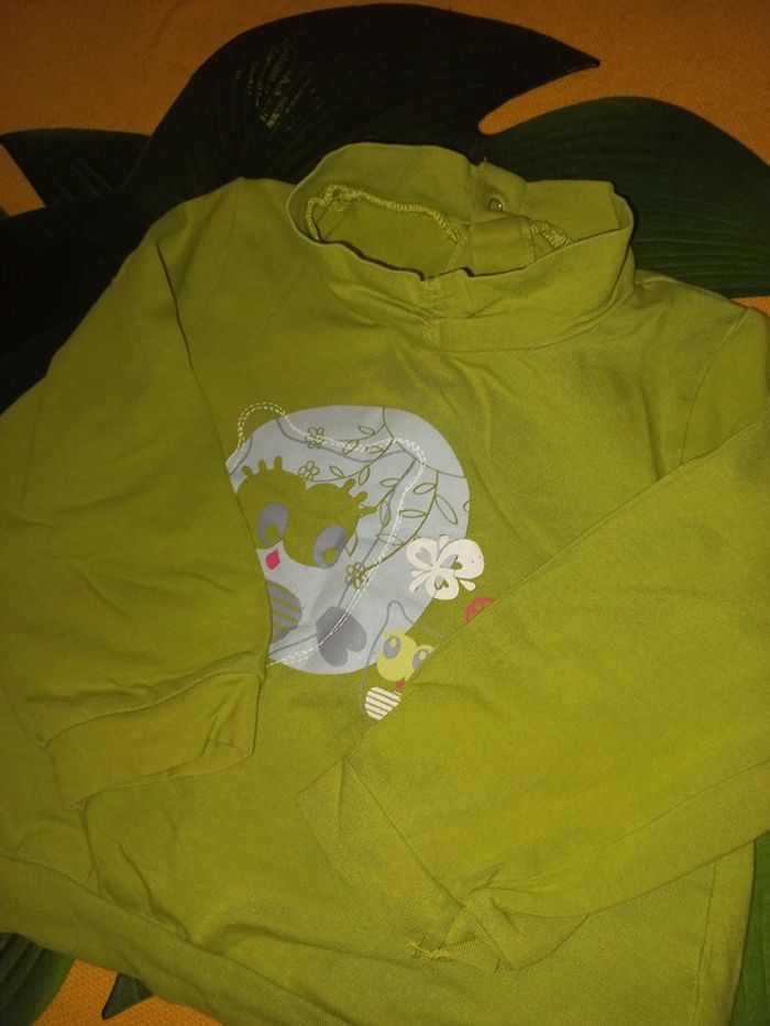 Haut long vert pomme 24 mois - photo numéro 2